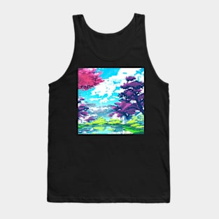 Anime Style Landscape Tank Top